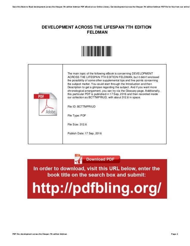 Development Across The Lifespan Feldman Pdf